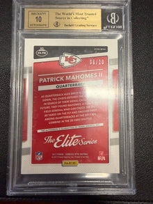 2017 Donruss Optic Patrick Mahomes Rookie Auto BGS 9.5