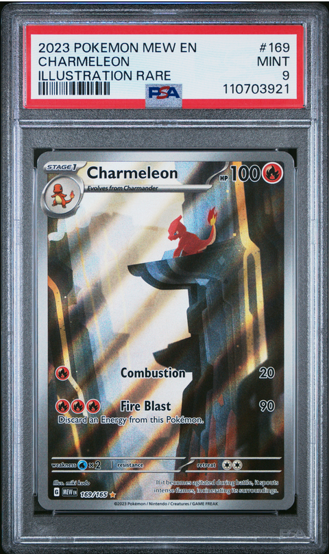 2023 POKEMON MEW EN-151 #169 CHARMELEON ILLUSTRATION RARE